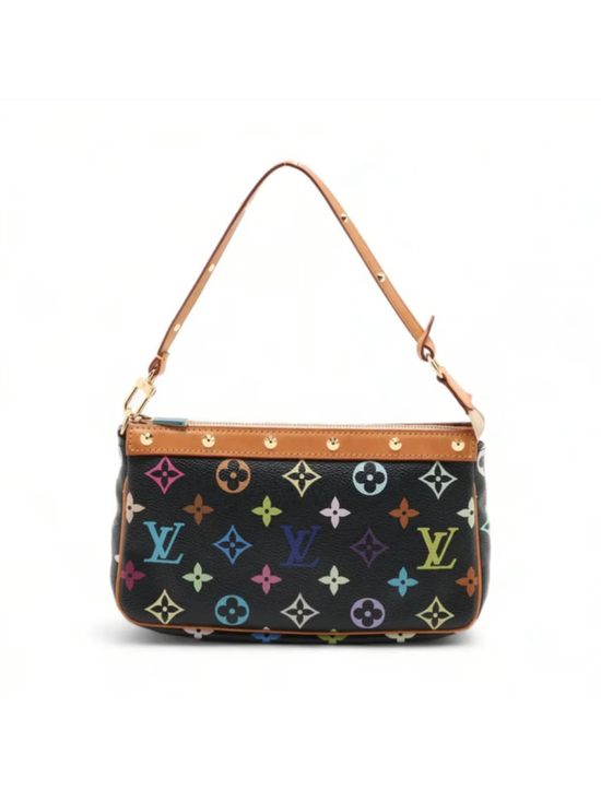 Louis Vuitton Handbags - Louis Vuitton Murakami Black Multicolor Pochette Accessories EXCELLENT